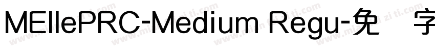MEllePRC-Medium Regu字体转换